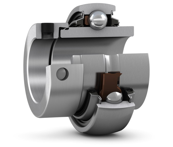 Подшипник YEL 207-104-2DW/AG (YELAG 207-104), SKF (Швеция), 31,75x72x51,1 мм, шариковый радиальный