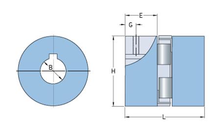 Упругий элемент, нитриловая вставка PHE L050NR, SKF (Швеция)