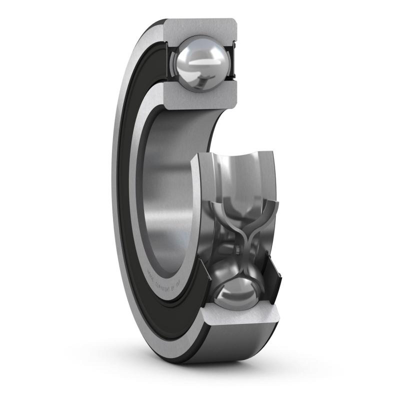 Подшипник 6018-2RS1 (ГОСТ: 180118), SKF (Швеция), 90x140x24 мм, шариковый радиальный